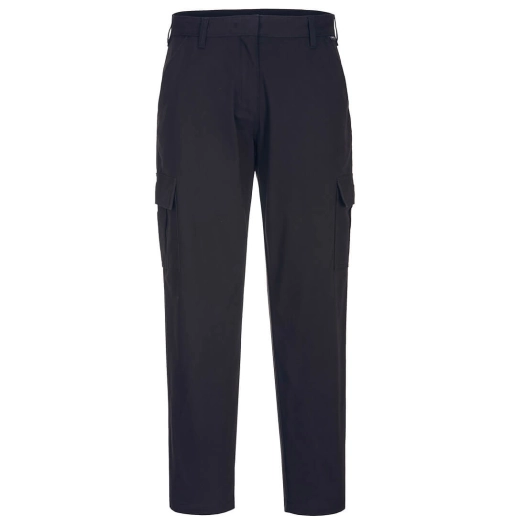 pantalon cargo extensible pour femmes - taille 24 - noir - portwest