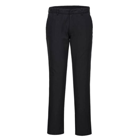 pantalon femme chino slim stretch extensible - taille 24 - noir - portwest