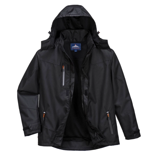 veste de pluie classic - taille 6xl - noir - portwest