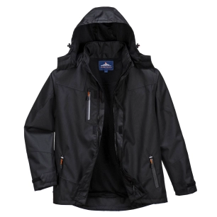 veste de pluie classic - taille xs - noir - portwest