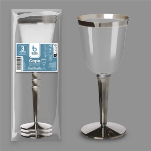 verre à vin réutilisable, 3 unités. capacité 250 cm