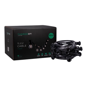 guirlande 50 douille lampe 2000 w 50-60 hz 220-240 v e27 ip44 50 m