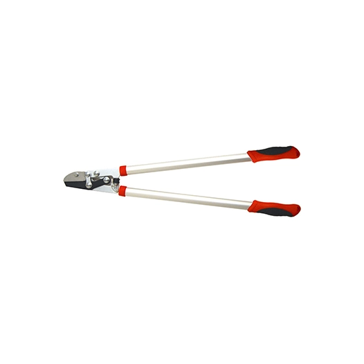 coupe branches ozaki à lame enclume pour bois durs, en acier traité. poignées bi-matière et bras aluminium. l: 76cm poids: 1,22k