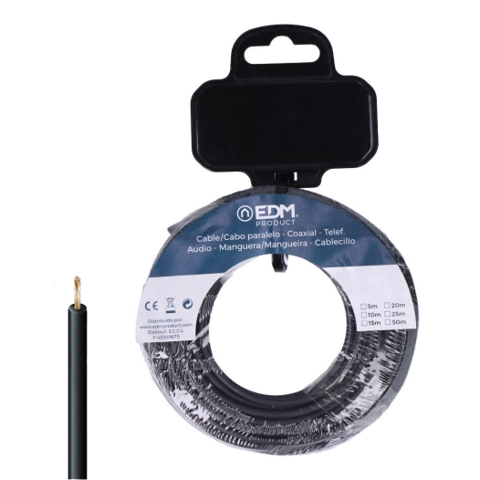 câble h07z1-k 6 mm² noir 15 m