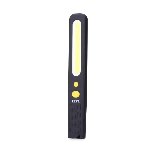 lampe de poche de travail spot 3 w / cob 5 w, mesure 37 x 16 x 241 mm