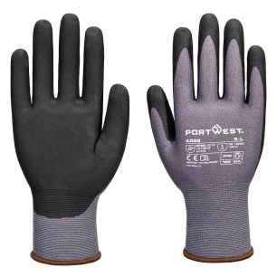 esd 15 nitrile essential multipack (pk12) - taille s - gris/noir - portwest