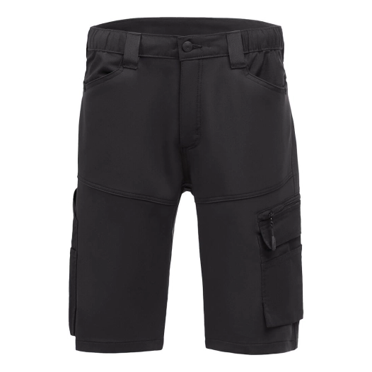 bermuda de travail stretch dx4 - taille 30 - tout noir - portwest