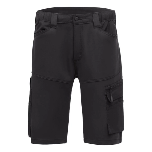 bermuda de travail stretch dx4 - taille 41 - tout noir - portwest
