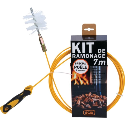 kit de ramonage 7m p/pellet