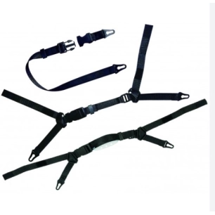 jugulaire polyester 4 points avec mentonniere 103109