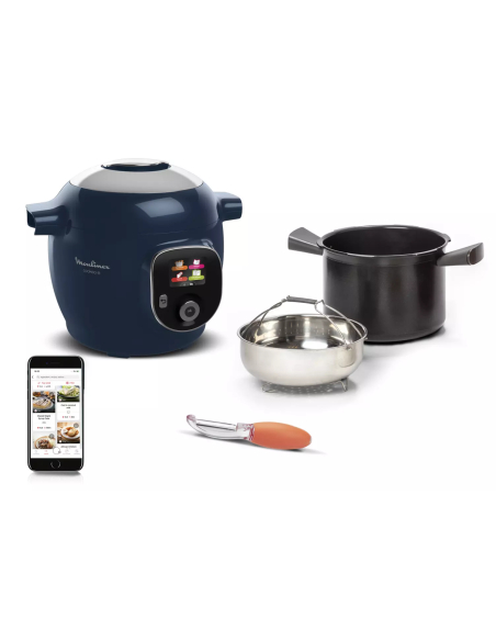 Multicuiseur intelligent Cookeo+ CE85F410 - 6L - 1600W - Bleu - 150 recettes préprogrammées