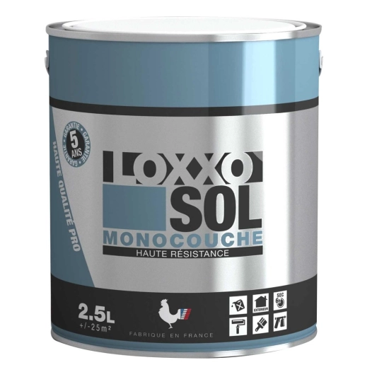 peinture sol monocouche haute résistance 2.5l - loxxo
