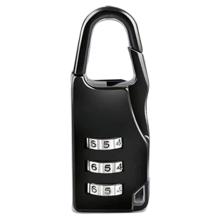 cadenas noir à combinaison pour bagages - evoe