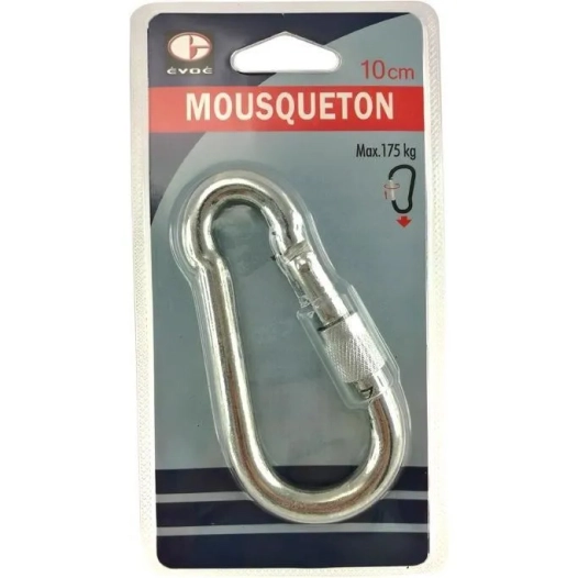 mousqueton métal 10 cm - evoe