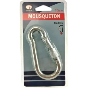 mousqueton métal 10 cm - evoe