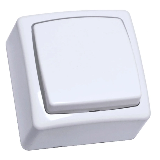 interrupteur va-et-vient en saillie blanc - profile