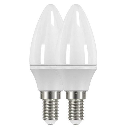ampoule opaque flamme led e14 2.1 w blanc chaud lot de 2 - prolight