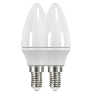 ampoule opaque flamme led e14 2.1 w blanc chaud lot de 2 - prolight
