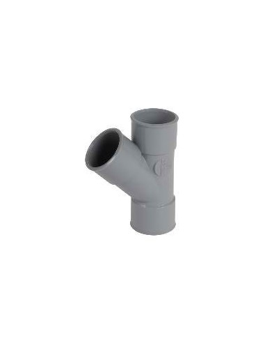 Té femelle-femelle PVC simple Ø 32 à 45° NICOLL