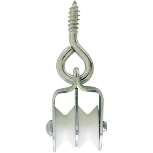 Poulie à piton 2 galets