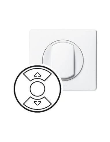 Enjoliveur interrupteur volet roulant céliane blanc