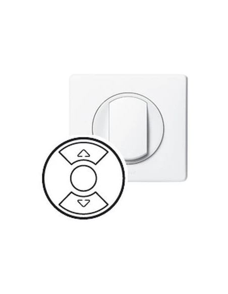 Enjoliveur interrupteur volet roulant céliane blanc