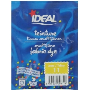 Teinture tissu main-machine jaune n°11