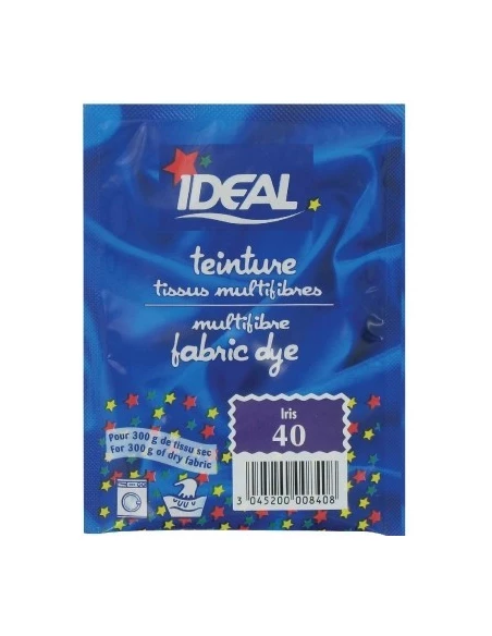 Teinture tissu main-machine iris n°40