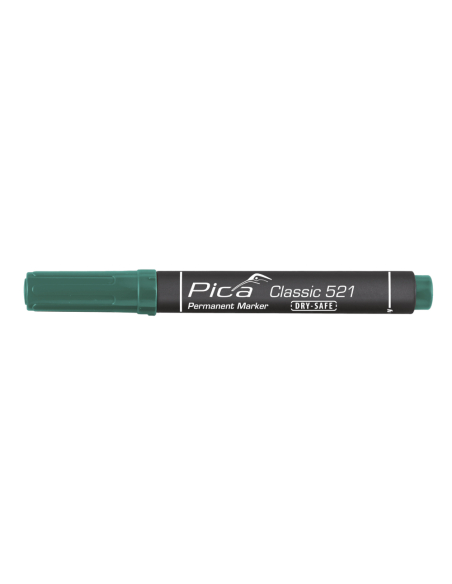 Marqueur PICA Brosse Vert Pointe brosse large, encre permanente - PICA