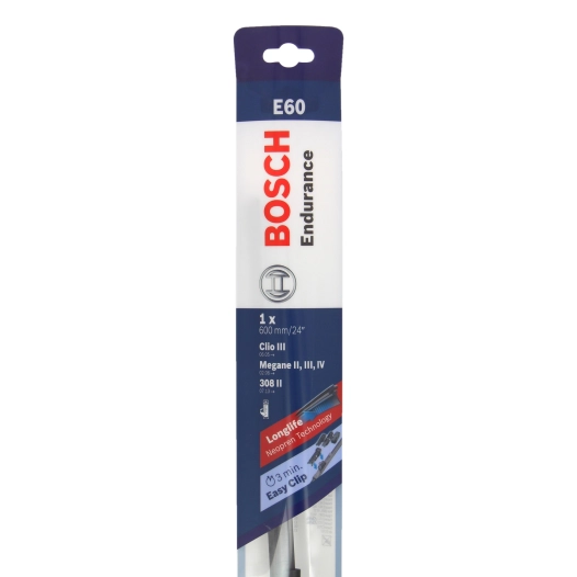 Balai essuie glace Plat ENDURANCE E60 - BOSCH