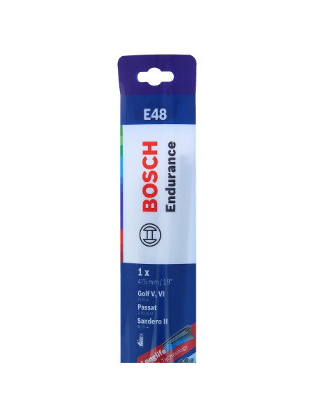 Balai Essuie-Glace Plat Bosch E48 Performance durable et silencieuse - BOSCH