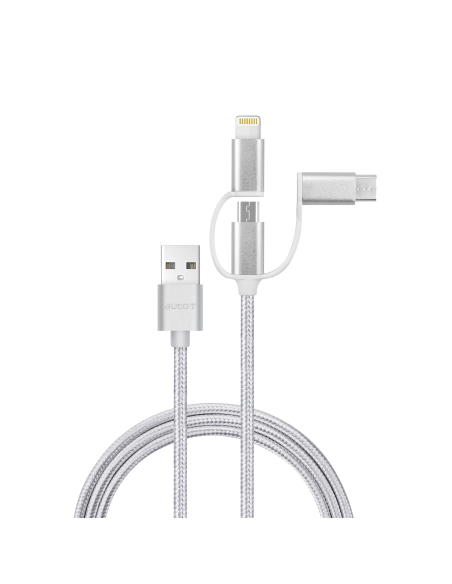 Câble Charge 3-en-1 CARLINEA Compatibilité Universelle & Charge Rapide - CARLINEA
