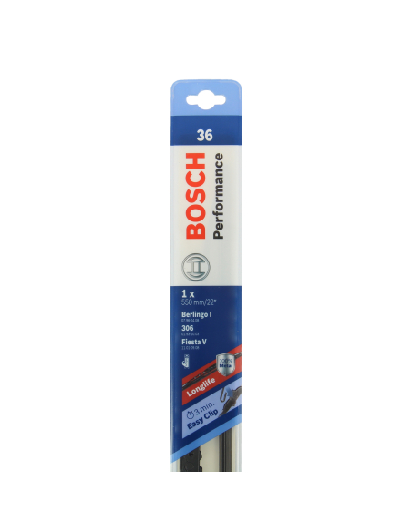 Balai Essuie-Glace Bosch 55cm Essuyage optimal et silencieux - BOSCH