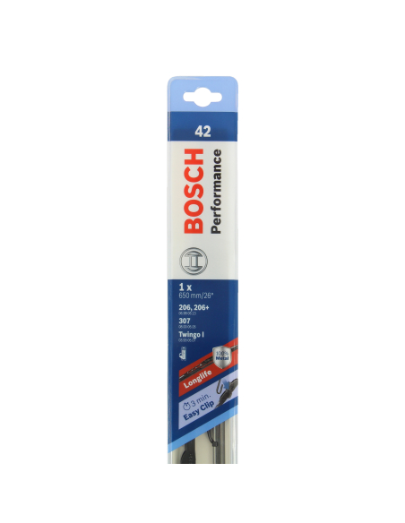 Balai Essuie-Glace Bosch 65cm Essuyage silencieux et efficace - BOSCH