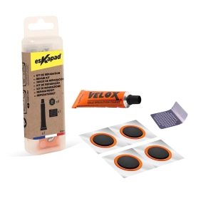 Kit de réparation vélo 4 pièces + colle - esKapad