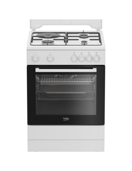 beko cuisinière mixte fbs63121wd - beko