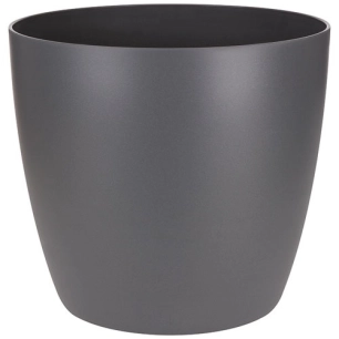 cache-pot brussels d.16cm anthracite - elho