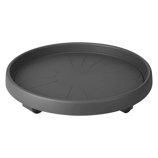 support plantes à roulettes d.35cm anthracite - elho