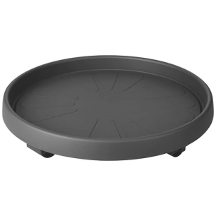 support plantes à roulettes d.35cm anthracite - elho