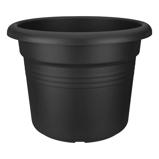 pot cylindre green basics d.30cm living noir - elho