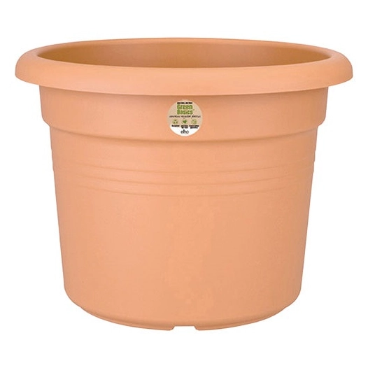 pot cylindre green basics d.30cm terre cuite - elho