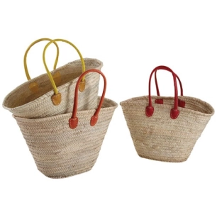 couffin palmier bandoulière cuir assorti - aubry gaspard