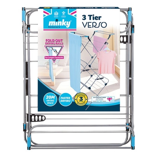 séchoir 20 m - 3 tier verso - minky