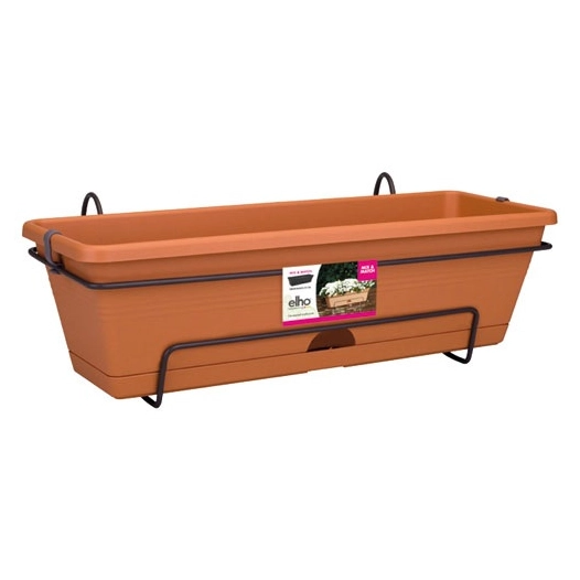 jardinière kit green basics 50cm terre cuite - elho