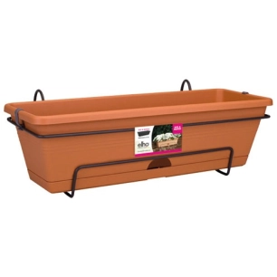 jardinière kit green basics 50cm terre cuite - elho