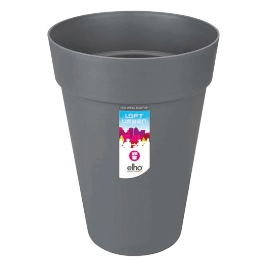 pot loft urban haut d.28cm anthracite - elho