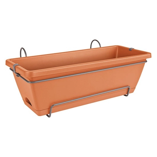 jardinière kit barcelona 50cm terre cuite - elho