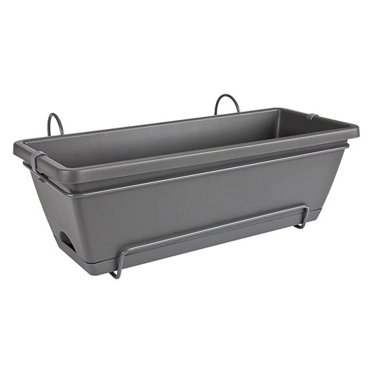 jardinière kit barcelona 50cm anthracite - elho