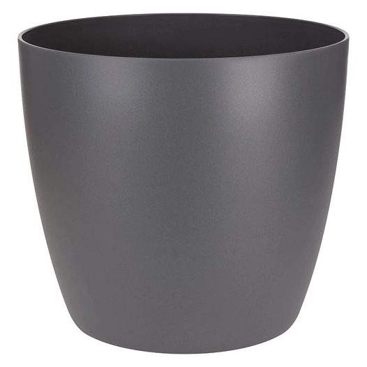 cache-pot brussels d.14cm anthracite - elho