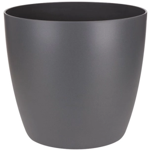cache-pot brussels d.14cm anthracite - elho